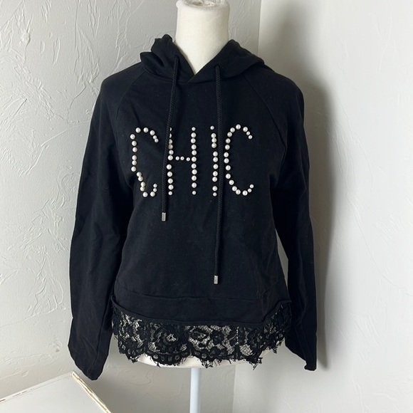 Boston Proper Tops - Chic Pearl Hoodie